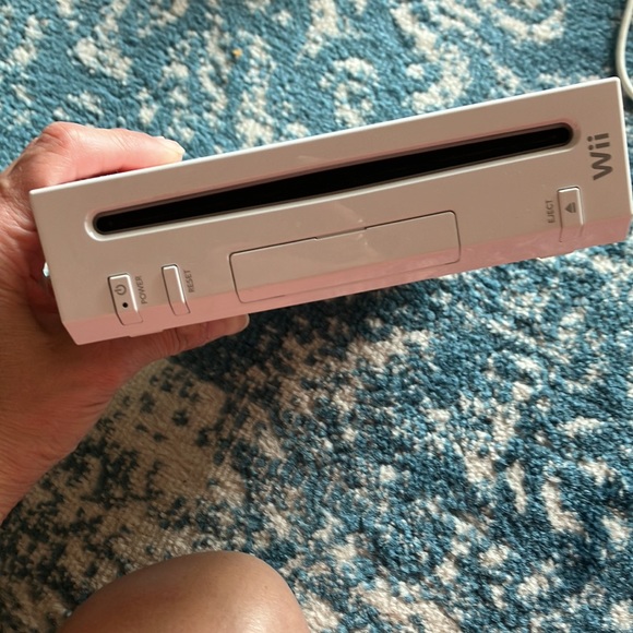 Wii console with 2 controllers, 2 nunchucks, and all cords - Picture 2 of 7